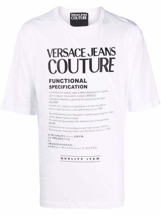 商品[国内直发] Versace|VERSACE JEANS 男士短袖T恤 72GAHT21-CJ00O-003,价格¥370,第1张图片详细描述