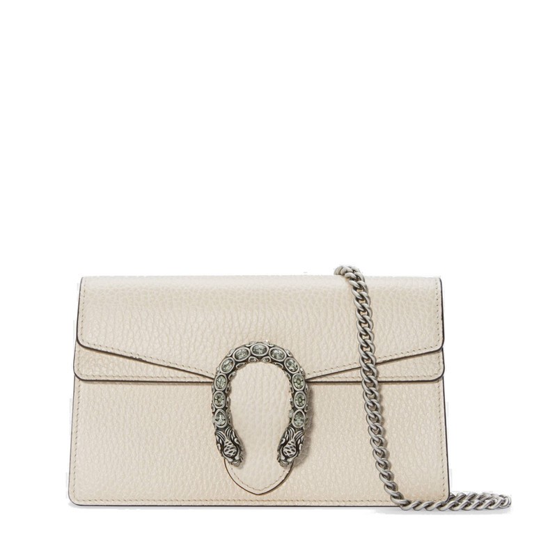 商品Gucci|GUCCI/古驰 Dionysus女士超迷你白色皮革链条单肩包 476432 CAOGM 9174,价格¥8354,第3张图片详细描述