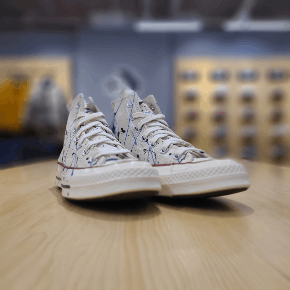商品【预售商品15天发货】 Converse|【韩国直邮|包邮包税】匡威 共用 CHUNK TAYLOR 70 PAINTER EGRET 高鞋 CHUCK 70 HI EGRET/DIGITAL BLUE/EGRET 170802C,价格¥727,第3张图片详细描述