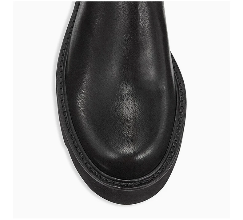 商品Stuart Weitzman|STUART WEITZMAN 黑色女士过膝长靴 5050-ULTRALIFT-SUE-BLACK,价格¥4567,第6张图片详细描述