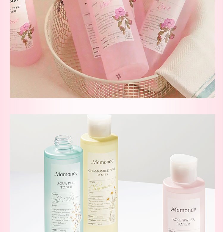 商品[国内直发] Mamonde|梦妆 蔷薇花舒缓润肤水250ml/500ml 温和水润滋润舒缓柔嫩,价格¥104,第12张图片详细描述