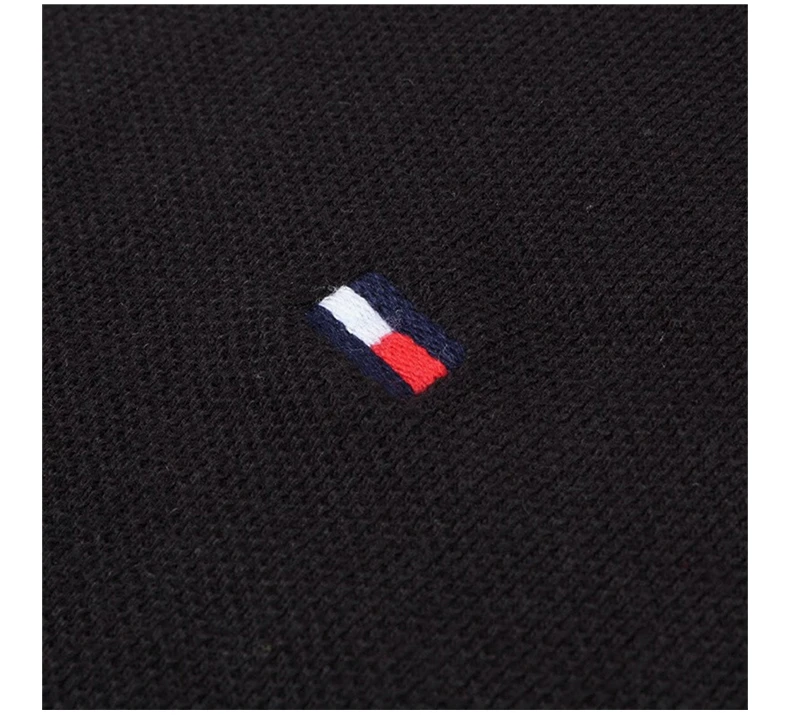 商品[国内直发] Tommy Hilfiger|TOMMY HILFIGER 黑色女士POLO衫 7803120-078,价格¥400,第7张图片详细描述