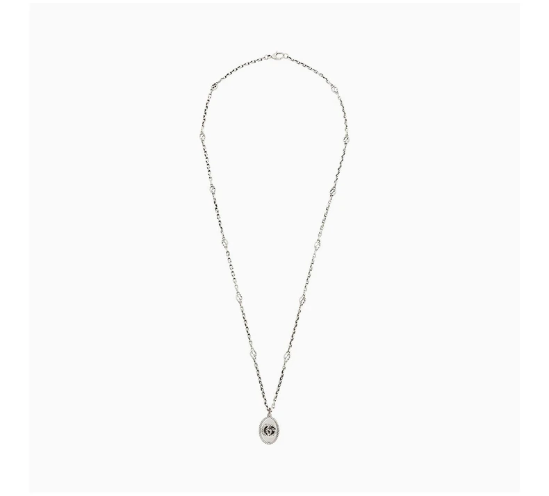 商品Gucci|GUCCI 女士银色吊坠项链 YBB632540001,价格¥2503,第4张图片详细描述