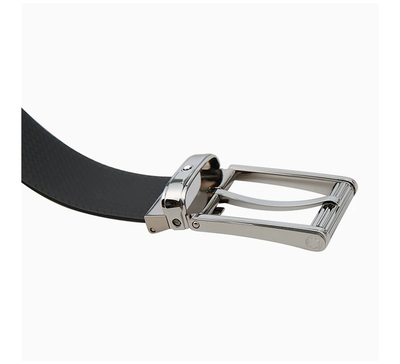 商品[国内直发] MontBlanc|MONT BLANC 男士黑色皮革腰带 123908,价格¥1565,第6张图片详细描述