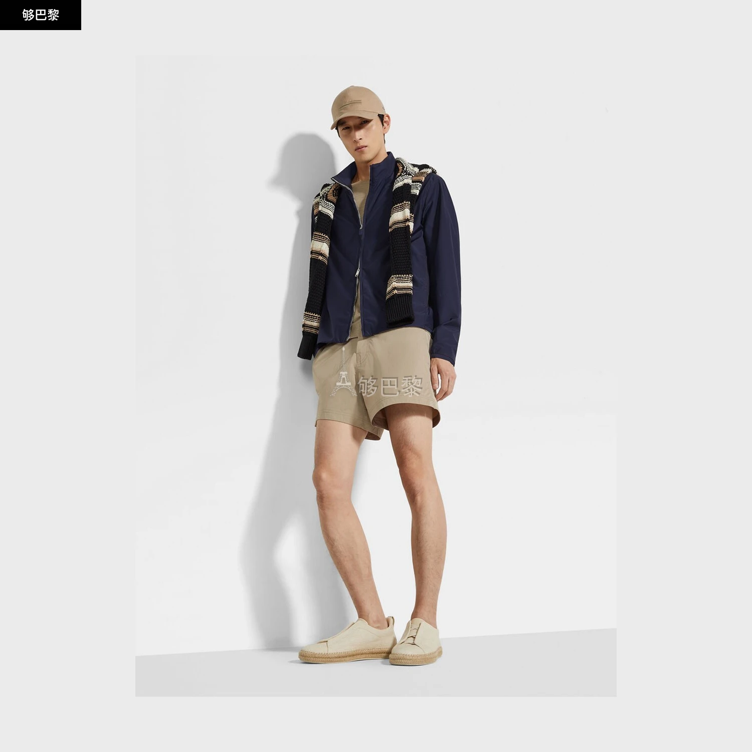 商品Zegna|【预售】 杰尼亚 25春夏 男士 夹克 Silk Blouson UFTA8A9-FCT505-B09 ,价格¥32595,第4张图片详细描述
