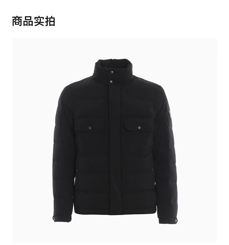 商品Woolrich|WOOLRICH  黑色 男士羽绒服 WOLOW0008UT1046-100,价格¥1114,第4张图片详细描述