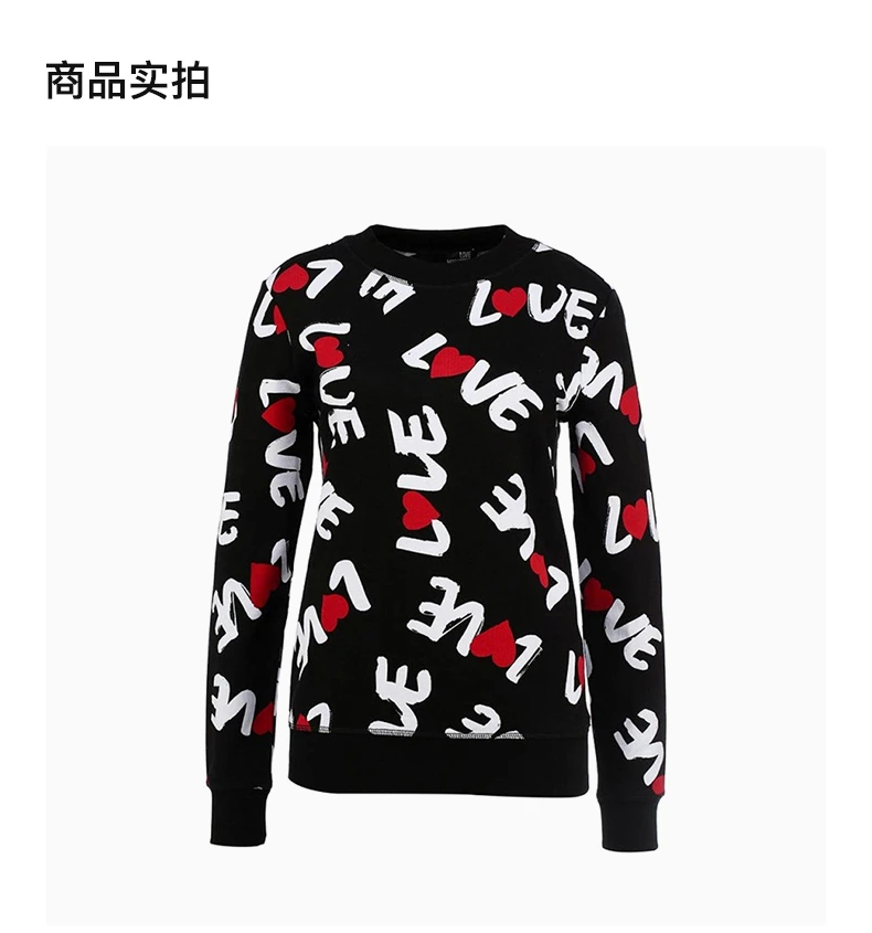 商品Moschino|MOSCHINO 黑色女士卫衣/帽衫 W627700-M3588-0002,价格¥1590,第4张图片详细描述