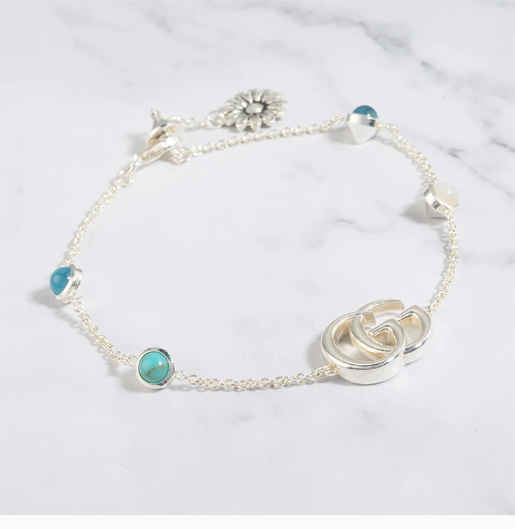 商品Gucci|GUCCI 女士双G图案手链 YBA527393001,价格¥1843,第5张图片详细描述