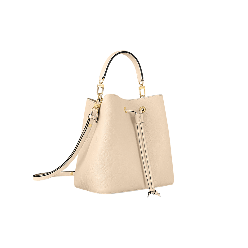 商品Louis Vuitton|路易威登 NéoNoé女士中号奶油米色压花粒面牛皮配可拆卸肩带单肩斜跨手提水桶包 M46526,价格¥20185,第2张图片详细描述