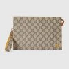 商品[国内直发] Gucci|GUCCI 卡其色男士手拿包 768255-FACQC-9750,价格¥7292,第1张图片详细描述