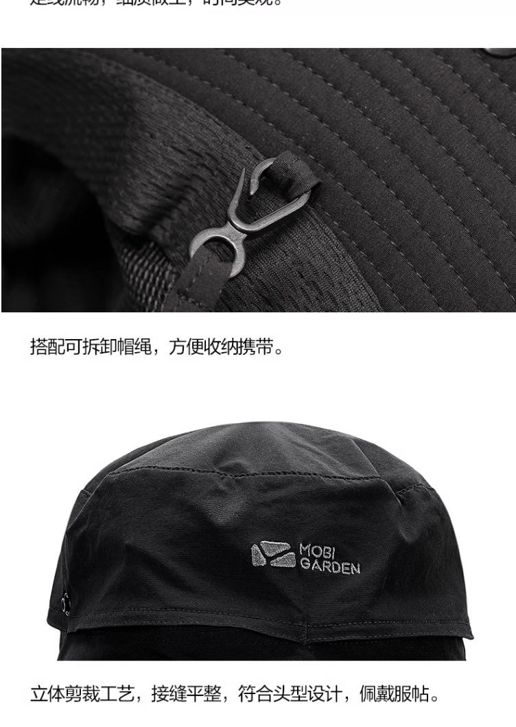 商品[国内直发] MobiGarden|户外钓鱼帽防紫外线登山帽渔夫帽防晒夏季透气遮阳帽,价格¥105,第20张图片详细描述