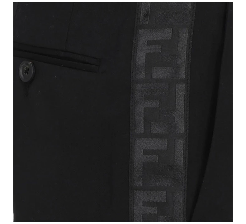 商品Fendi|FENDI 男士黑色直筒西装裤 FB0514-ABI2-F0QA1,价格¥3423,第6张图片详细描述