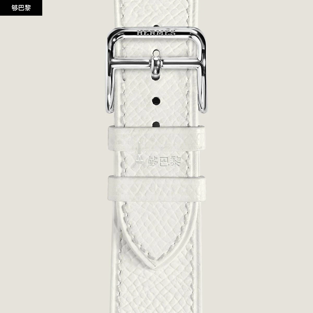商品Hermes|【预售】 爱马仕 24秋冬 女士 手表带 Bracelet pour Cape Cod Grand modèle 37 mm, simple tour WKB0080WK01090,价格¥3173,第3张图片详细描述