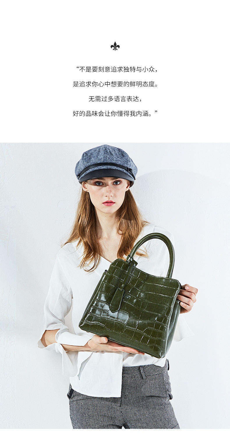 商品[国内直发] GLENVINTEN|格岚云顿包包女2023新款斜挎包时尚简约单肩女士大容量手提包,价格¥510,第8张图片详细描述