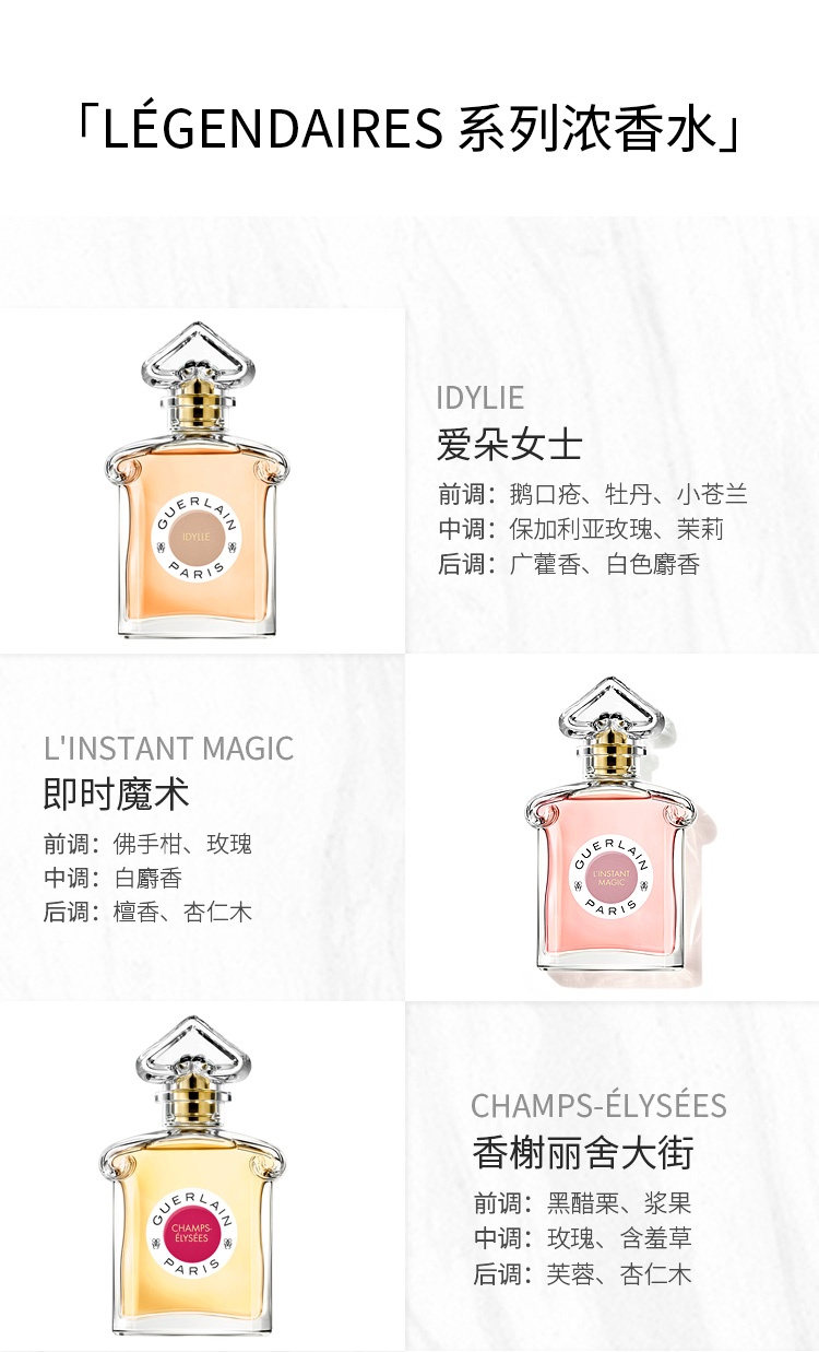 商品Guerlain|娇兰 LES LÉGENDAIRES 系列浓香水 75ml,价格¥723,第5张图片详细描述