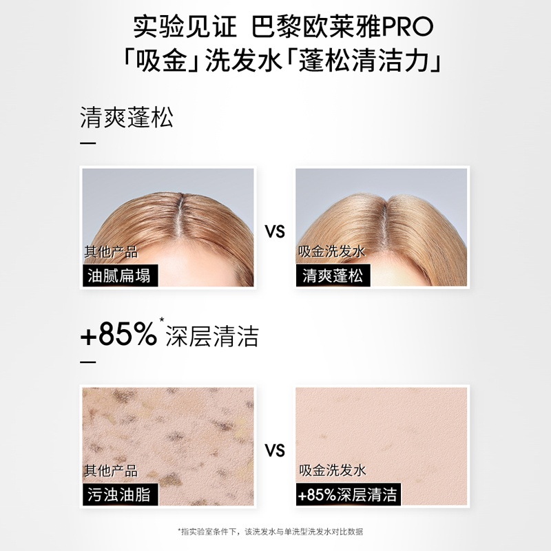 商品[国内直发] L'Oreal Paris|欧莱雅PRO沙龙吸瞬顺洗发水修复防毛躁无硅油300ml (效期截至日期：2024-5-1),价格¥148,第4张图片详细描述