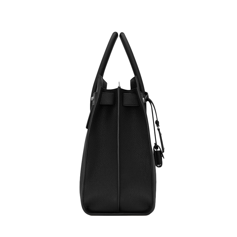 商品Yves Saint Laurent|SAINT LAURENT PARIS/圣罗兰 新款THIN LARGE 男士黑色粒纹面皮革大号日常手提包 631526DTI0E1000,价格¥22930,第4张图片详细描述