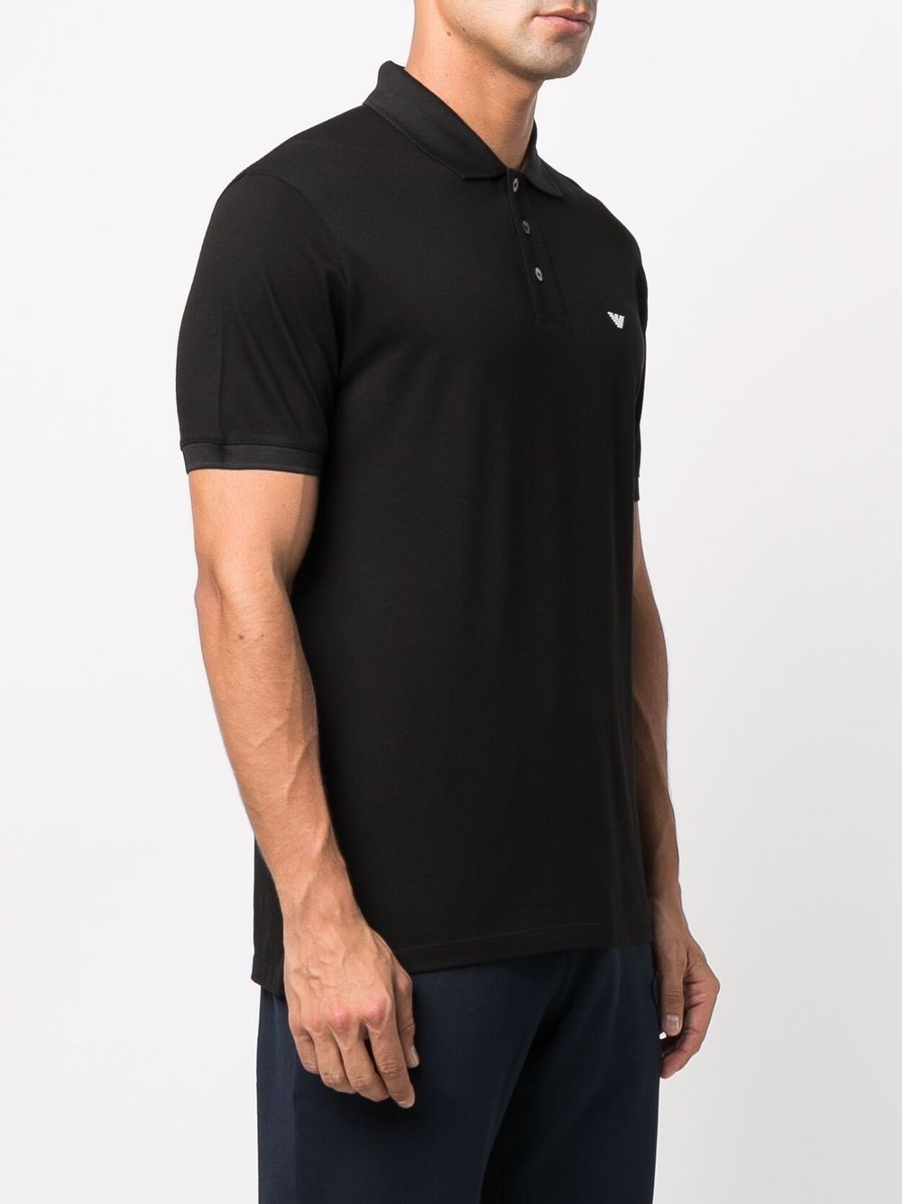 商品Emporio Armani|EMPORIO ARMANI 男士黑色POLO衫 8N1FQ2-1JTKZ-0999,价格¥586,第7张图片详细描述