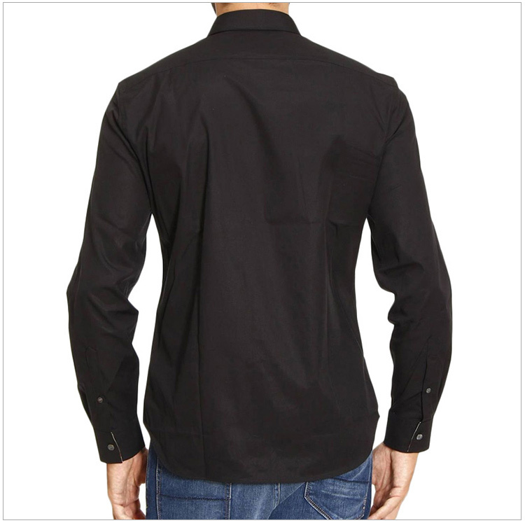 商品Burberry|Burberry 博柏利 男士黑色棉质长袖衬衫 3991162,价格¥1087,第28张图片详细描述