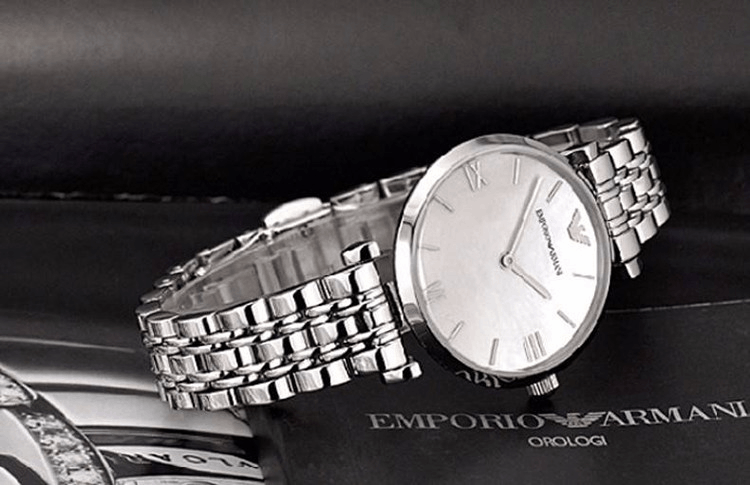 商品Armani|阿玛尼ARMANI 手表 钢制表带经典时尚休闲石英女士腕表AR1682,价格¥1221,第17张图片详细描述