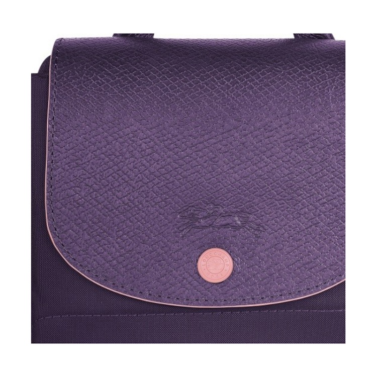 商品Longchamp|LONGCHAMP 珑骧 女士织物可折叠女包双肩包包 葡萄紫  L1699619645,价格¥887,第5张图片详细描述