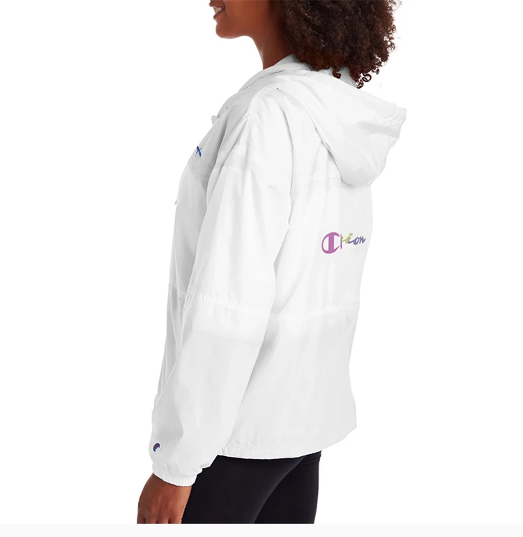 商品[国内直发] CHAMPION|Champion 女士时尚拼色连帽拉链夹克 J5688-550769-100,价格¥139,第5张图片详细描述