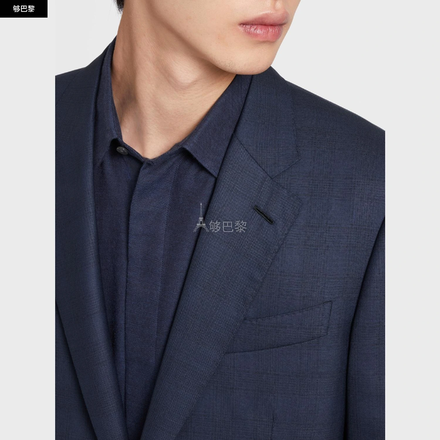 商品Zegna|【预售】 杰尼亚 24秋冬 男士 西服套装 NAVY BLUE PRINCE OF WALES CENTOVENTIMILA WOOL SUIT C22N01-21L2N5,价格¥53437,第5张图片详细描述