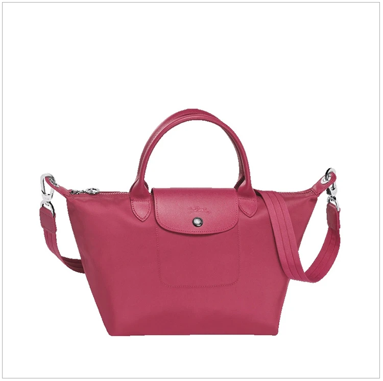 商品[国内直发] Longchamp|Longchamp 珑骧 玫红色尼龙女士手提包 1512578232,价格¥655,第4张图片详细描述