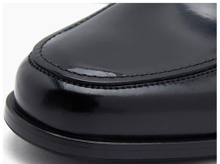 商品[国内直发] Prada|Prada 普拉达 男士黑色皮革乐福鞋 2DB178-P39-F0002,价格¥5216,第9张图片详细描述
