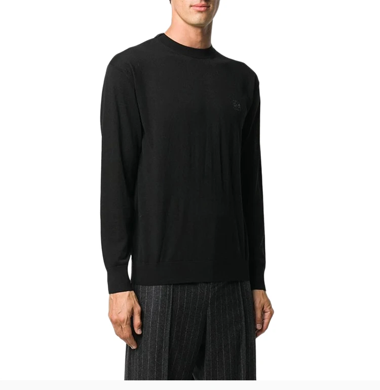 商品Loewe|LOEWE 黑色男士针织衫/毛衣 H526333XA1-1114,价格¥3867,第6张图片详细描述