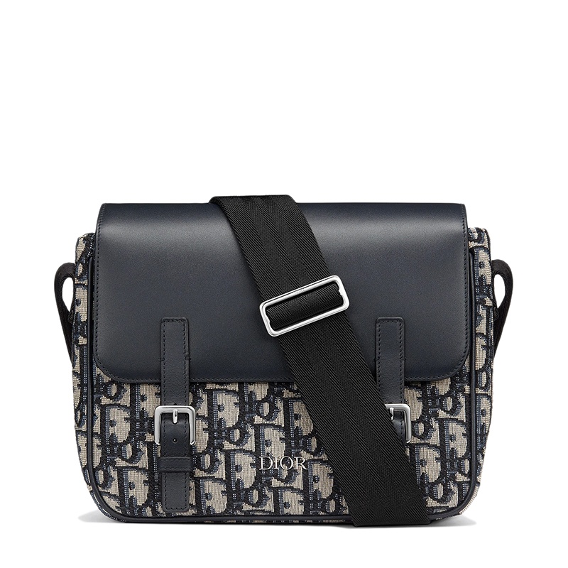 商品Dior|DIOR/迪奥 21年春夏款MESSENGER 儿童Oblique帆布配小牛皮翻盖单肩斜挎邮差包,价格¥14450,第2张图片详细描述