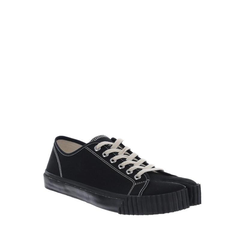 商品MAISON MARGIELA|MAISON MARGIELA 黑色男士帆布鞋 S37WS0578-P4291-T8013,价格¥2592,第4张图片详细描述