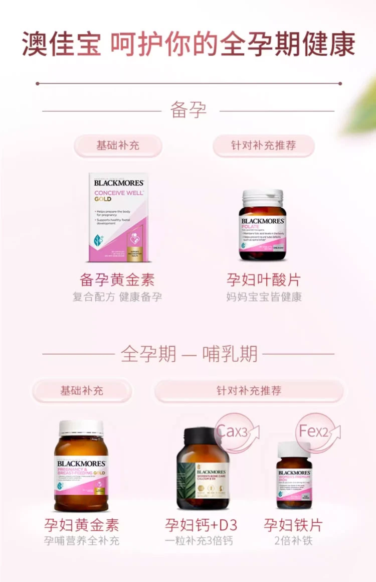 商品[国内直发] Blackmores|Blackmores澳佳宝孕妇补铁片30粒,价格¥80,第11张图片详细描述