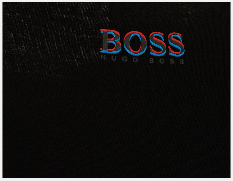 商品Hugo Boss|Hugo Boss 雨果博斯 男士黑色纯棉短袖T恤 TEE3-1816415001,价格¥654,第19张图片详细描述