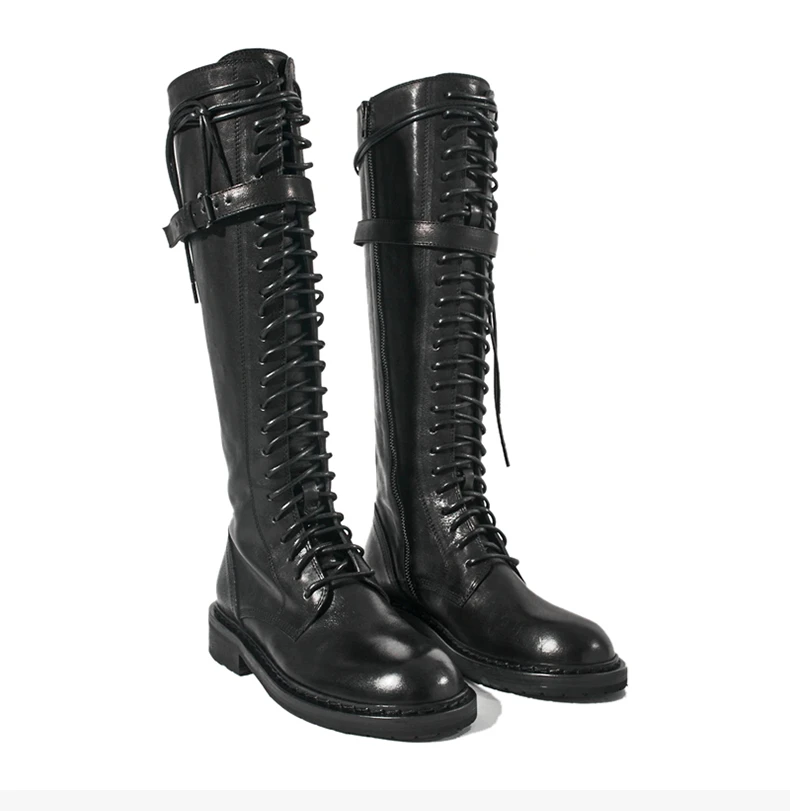 商品[国内直发] ANN DEMEULEMEESTER|ANN DEMEULEMEESTER 黑色女士长筒靴 21012833-380-099,价格¥7234,第6张图片详细描述