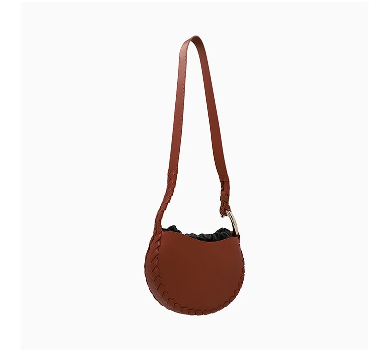 商品[国内直发] Chloé|CHLOE' 女士小号棕色皮革斜挎包 C22AS571-H95-27S,价格¥12550,第5张图片详细描述