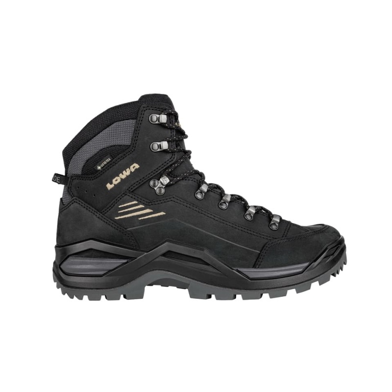 商品Lowa|LOWA RENEGADE EVO GTX MID男士黑色防水科技面料登山鞋,价格¥1836,第5张图片详细描述