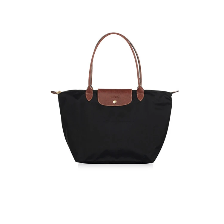 商品Longchamp|Longchamp 珑骧 黑色尼龙女士手提包 1899089001,价格¥844,第3张图片详细描述