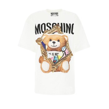 商品[国内直发] Moschino|斯奇诺 moschino 小熊T恤 白色 0703-0440-1001 白色 40码,价格¥728,第1张图片详细描述