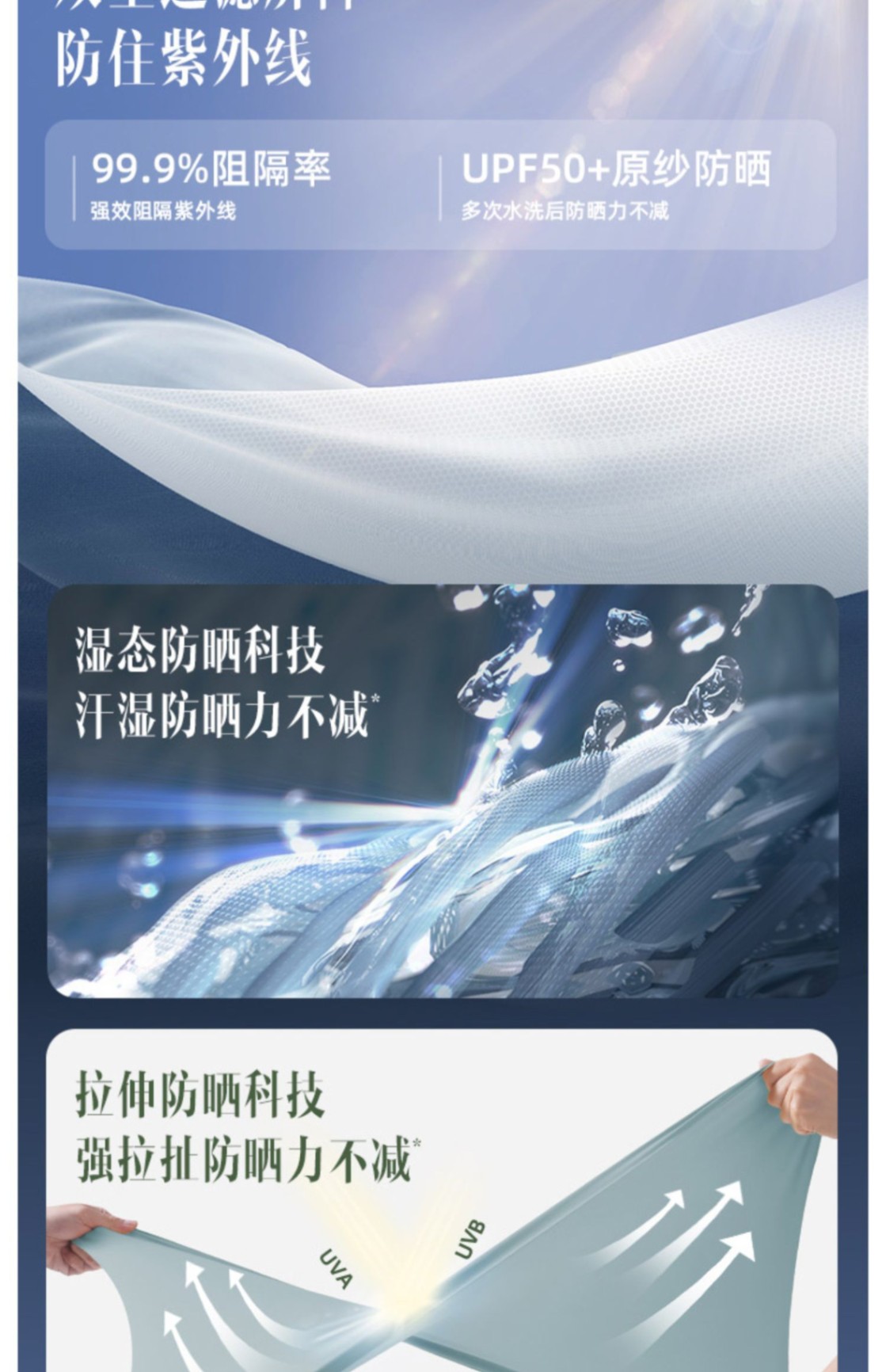 商品[国内直发] Beneunder|蕉下防晒衣AL108女夏季防紫外线原纱冰丝透气户外凉感披肩防晒服,价格¥318,第6张图片详细描述