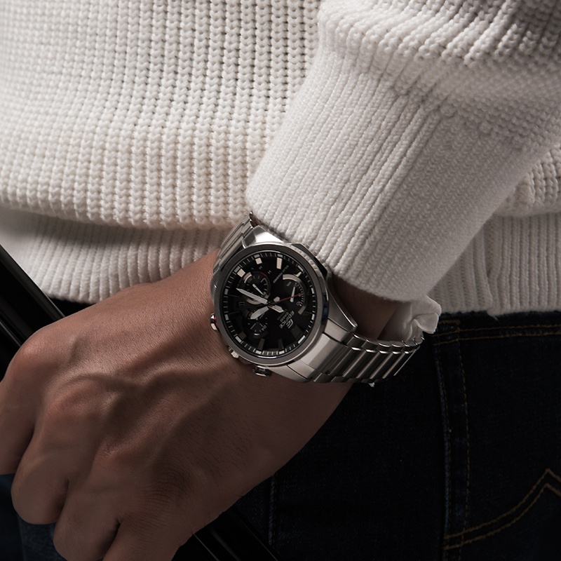 商品[国内直发] Casio|卡西欧手表太阳能动力  人造蓝宝石玻璃镜面  100米防水  计时功能  ,价格¥1529,第3张图片详细描述