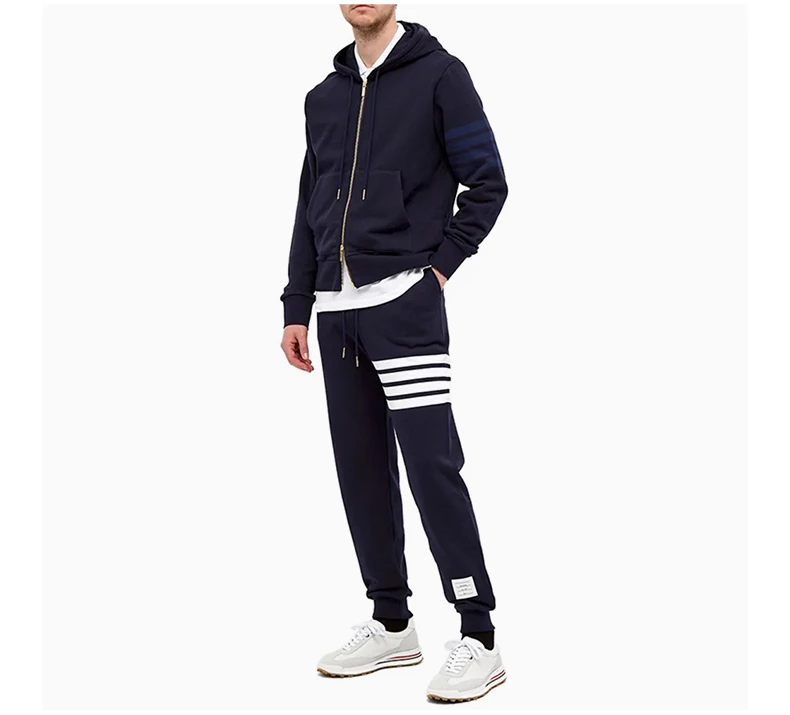 商品[国内直发] Thom Browne|THOM BROWNE 海军蓝色男士卫衣/帽衫 MJT249A-06910-415,价格¥4940,第7张图片详细描述
