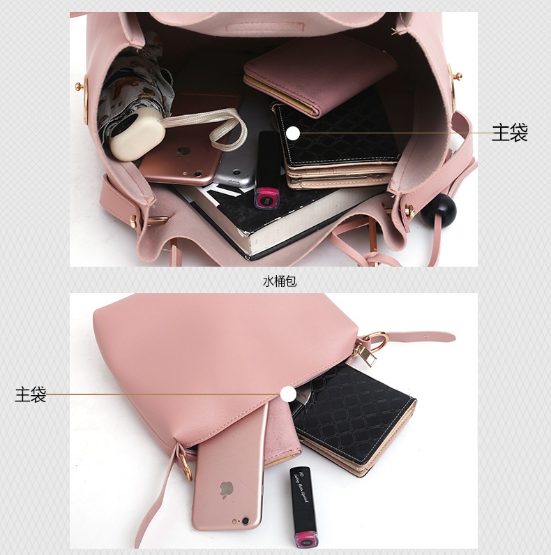 商品[国内直发] GLENVINTEN|格岚云顿欧美子母包潮流斜挎包单肩百搭手提包女士时尚托特包多件套简约,价格¥163,第24张图片详细描述