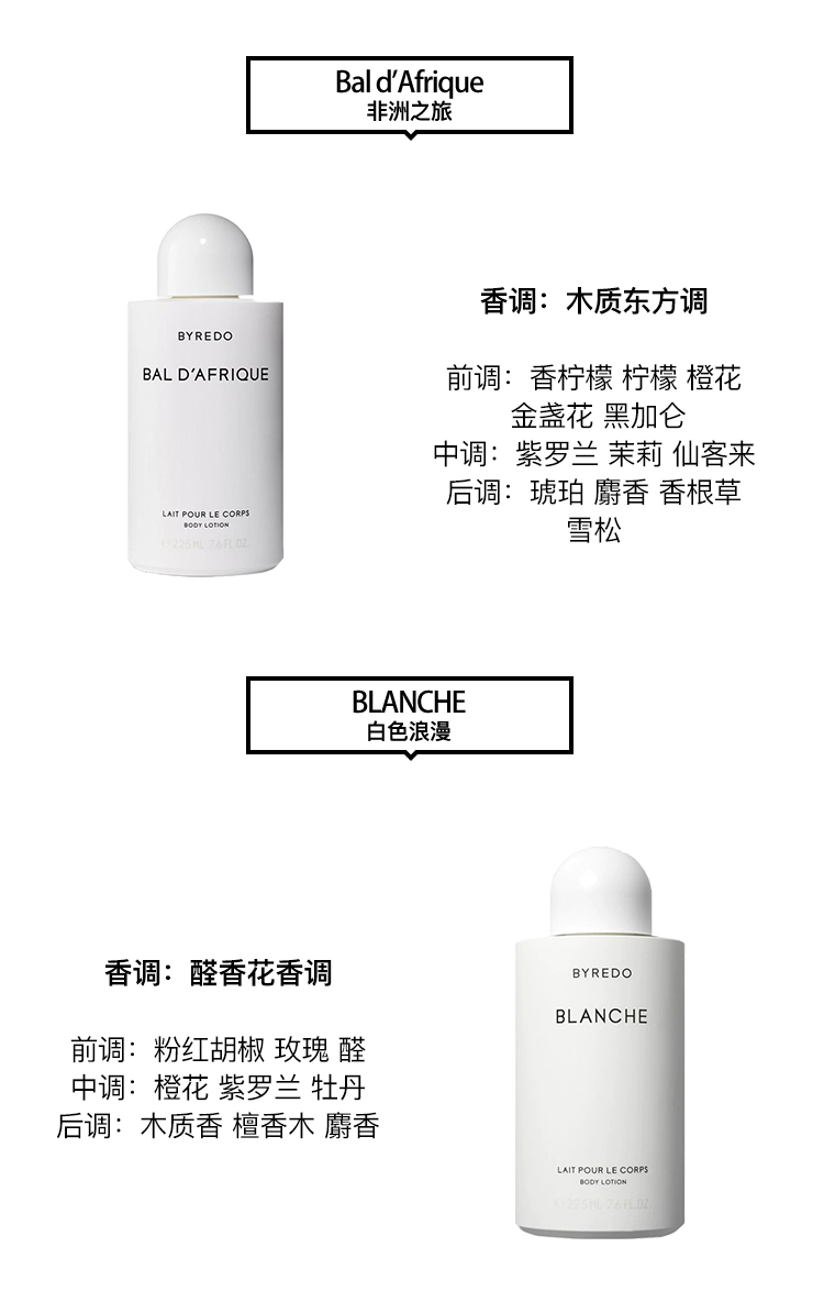 商品BYREDO|Byredo百瑞德身体乳225ml 全系列 AFRIQUE-非洲之旅,价格¥399,第3张图片详细描述