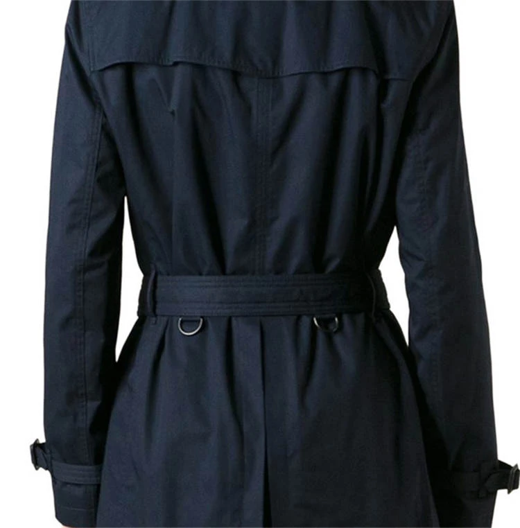 商品[国内直发] Burberry|BURBERRY 蓝色男士风衣 3950394,价格¥7093,第5张图片详细描述