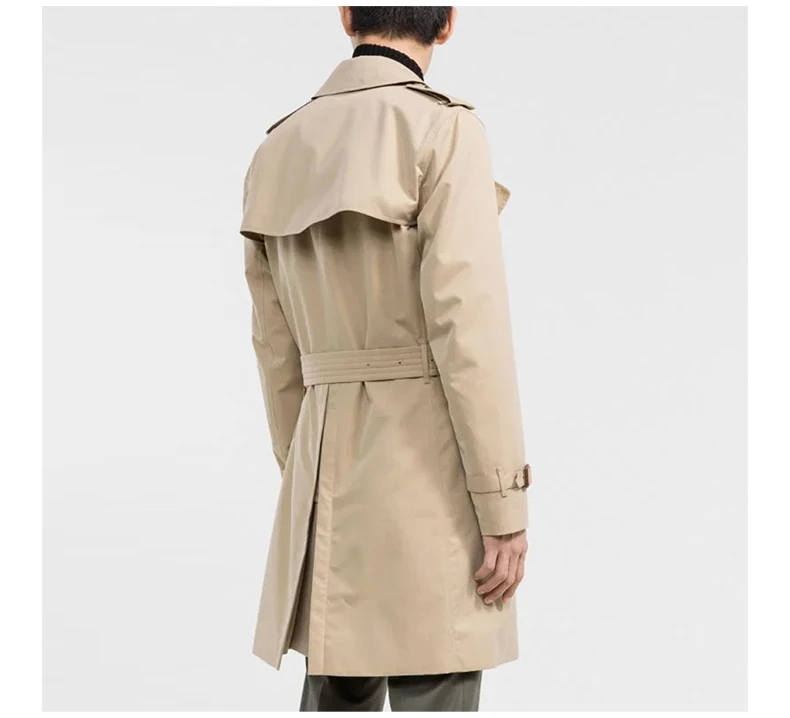 商品[国内直发] Burberry|BURBERRY 卡其色男士风衣 8045864,价格¥14097,第6张图片详细描述