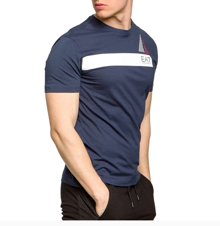 商品Emporio Armani|Emporio Armani 安普里奥 阿玛尼 EA7男士短袖T恤深蓝色 3GPT60-J02Z-1554,价格¥417,第7张图片详细描述