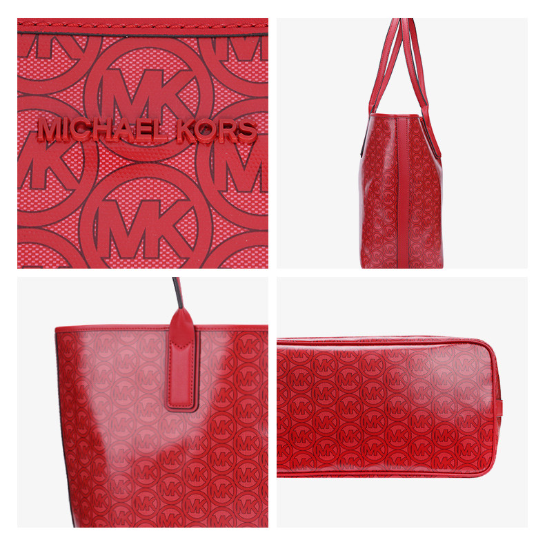 商品Michael Kors|Michael Kors 奥莱款女士皮质单肩手提包35H1T2JT3C-FLAME,价格¥884,第7张图片详细描述