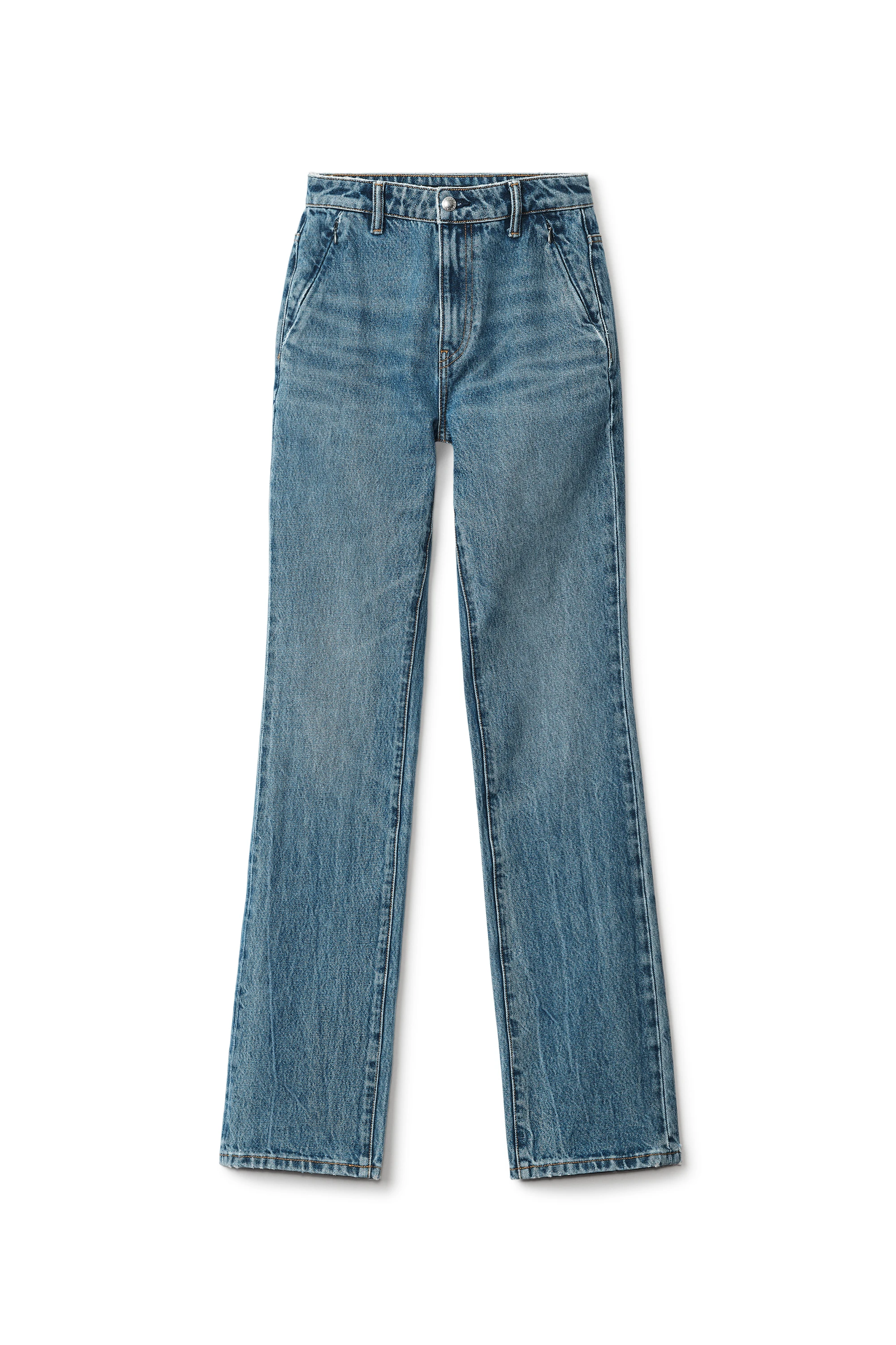 商品Alexander Wang|ALEXANDER WANG 女士磨边牛仔裤 4DC3224139-473,价格¥2240,第1张图片详细描述