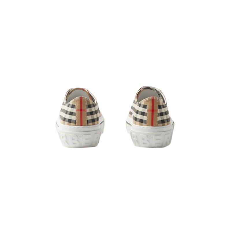 商品Burberry|【现货】博柏利 女士经典米色格纹印花棉质运动鞋-80505061PZNSDBEISI,价格¥2961,第2张图片详细描述